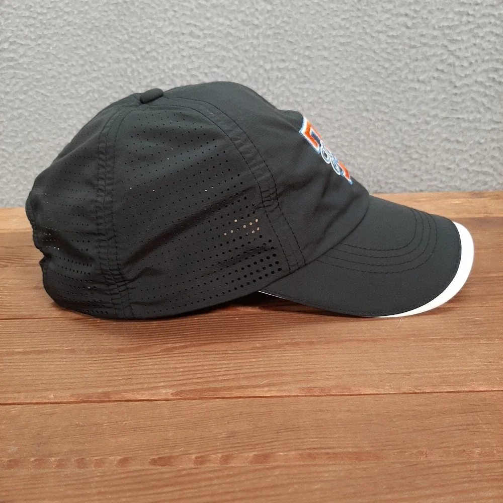 Nike Golf Hat Adult Black‎ White Strap Back Cap Elite T Swoosh Golfing Preppy